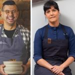 Azul Escuro Café Simples Colagem Post para Facebook