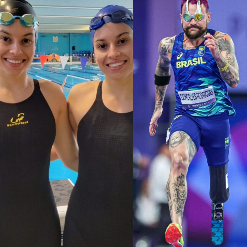 Post para Instagram de colagem de fotos de família com grade limpa em azul-claro e branco (2)