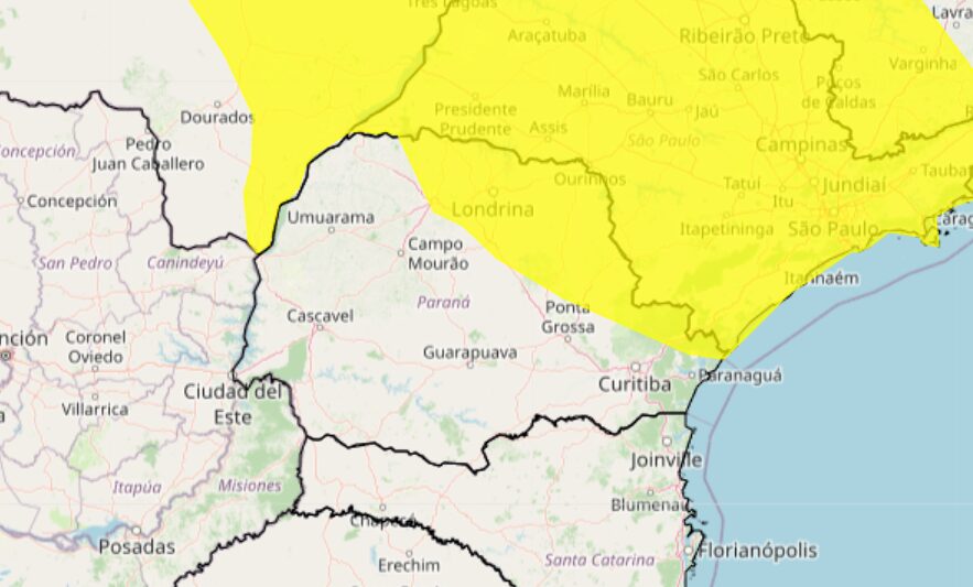 tempestades e chuvas intensas no Paraná