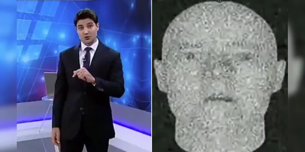 As imagens rapidamente viralizaram nas redes sociais, após Record ter o sinal "invadido”